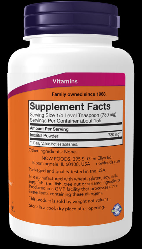 Image of Inositol powder 227g supplement facts